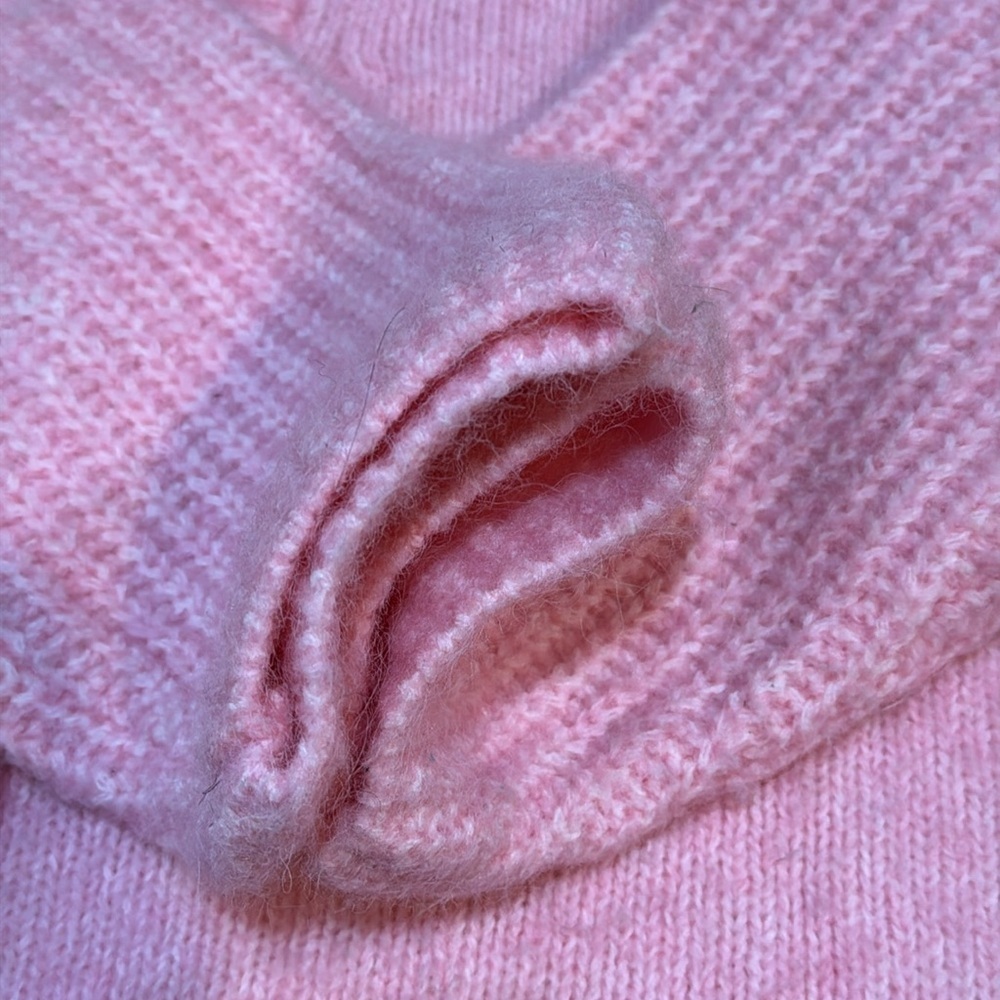 ZARA Bubblegum Pink Cardigan Sweater Fuzzy Soft Feminine Coquette Size medium - Picture 10 of 10
